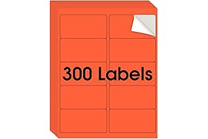 MaxGear Orange Labels: Precise Fluorescent Organization