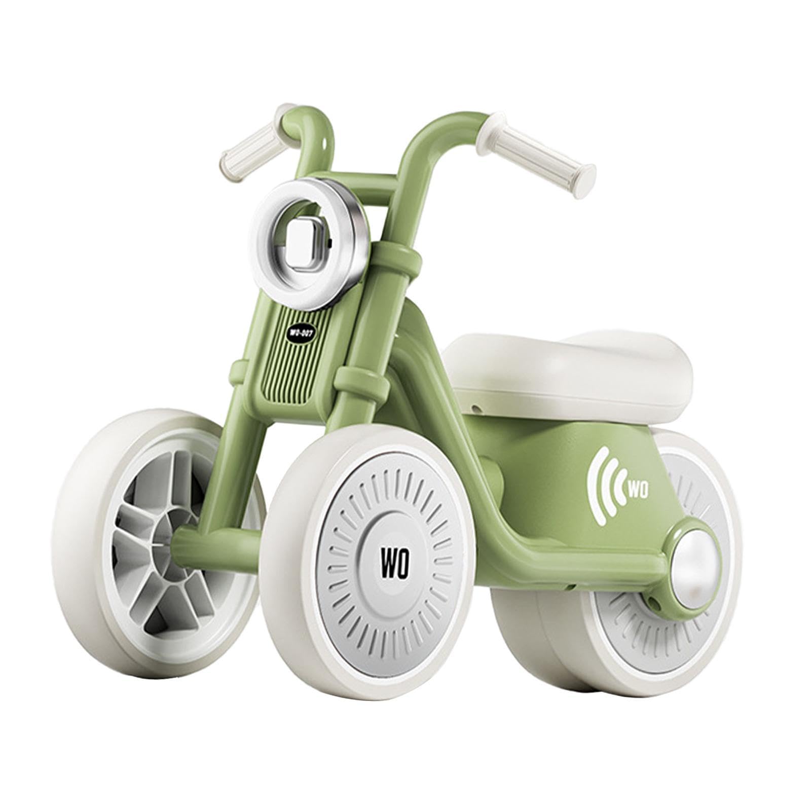 Laufrad Spielzeug für Kinder, Geschenk für Jungen Und Mädchen, Fahrspielzeug, 3 Räder für 1 Jährige Jungen Und Mädchen, Geschenk für Kleinkinder, GrÜn