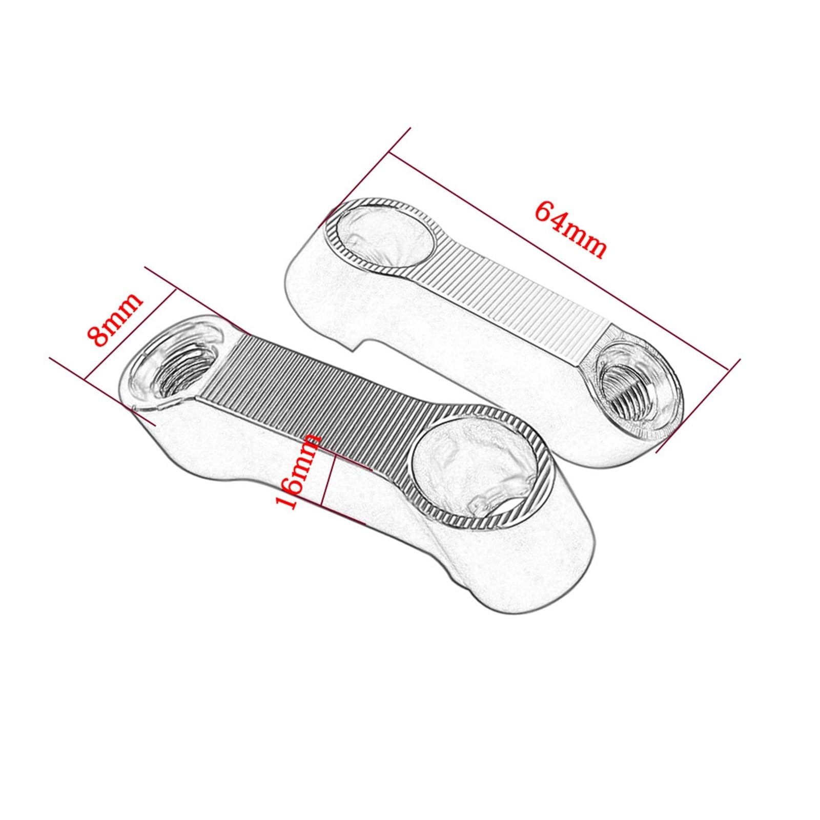 Lusterko ZaśLepki Motocyklowe Lusterka Wsteczne Przedłużacz Riser Extend Adapter Dla S V-strom 650XT 1000XT Vstrom650