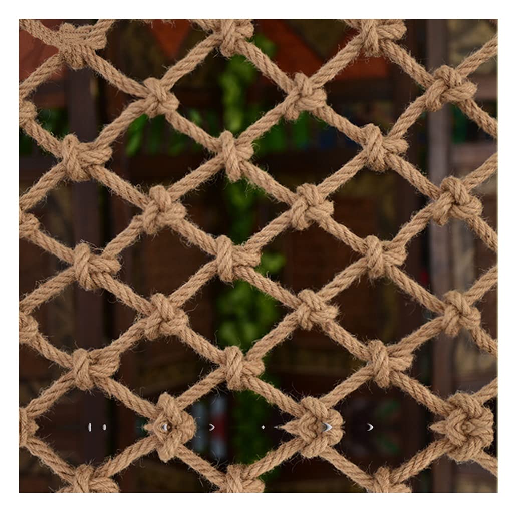 Sicherheitsnetz schutznetz Kinder Fallschutz Dekoratives Jute-Hanf-Netz, Fischernetz Dekoratives Netz Kletternetz Frachtnetz Für Haustiere(12mm-18cm,1x4m)