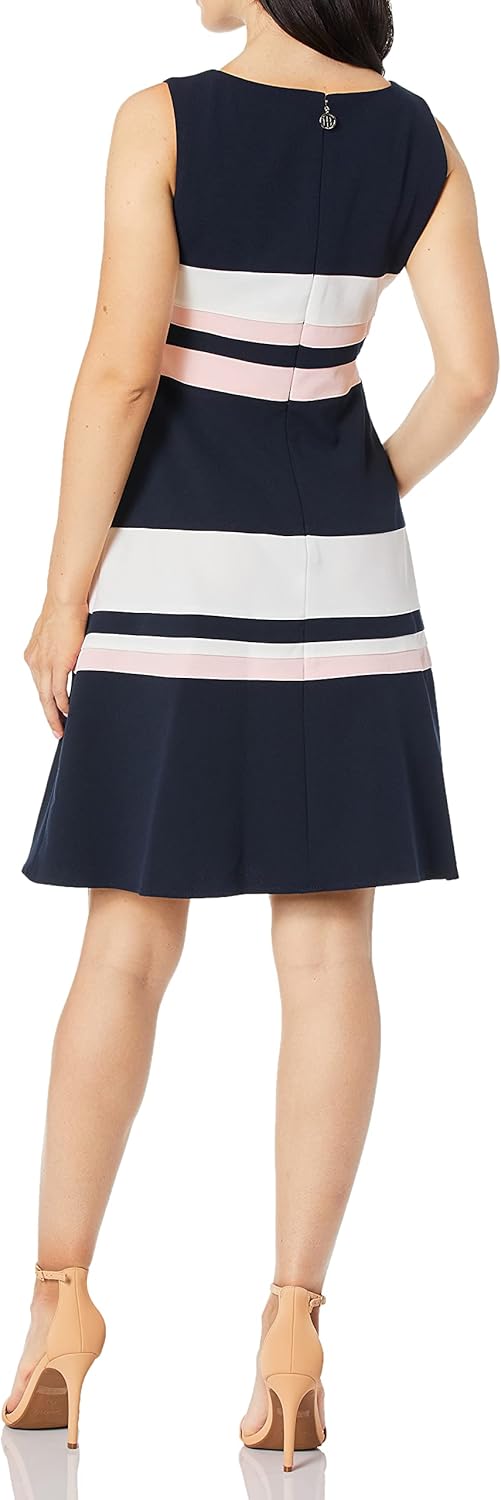 Tommy Hilfiger Women's Classic Scuba Crepe Swing Dress