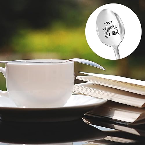 Miniatura 4 de Best Mama Gifts - Cuchara de té para amantes del café, de acero inoxidable, con grabado, divertido regalo para el día de la madre, Navidad,