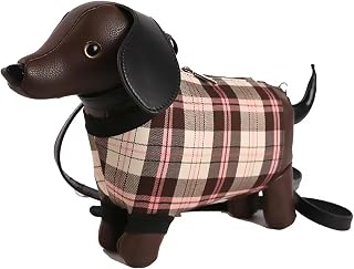 Women PU Leather Unique Novelty Dog Shaped Crossbody Shoulder Bag Handbag Purse
