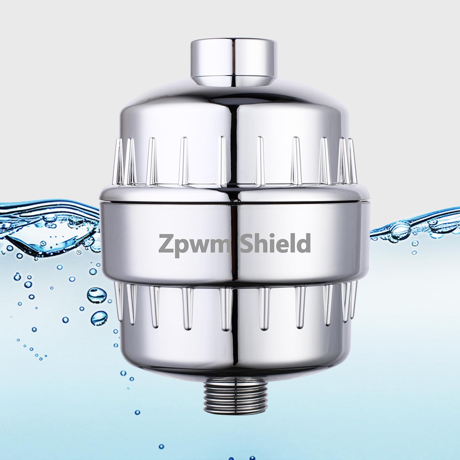 Filtro de ducha de 21 etapas. Adecuado para agua dura. Filtro universal de cabezal de ducha de alto flujo que elimina el cloro, las impurezas, el fluoruro, los metales pesados y los olores. Mejora la