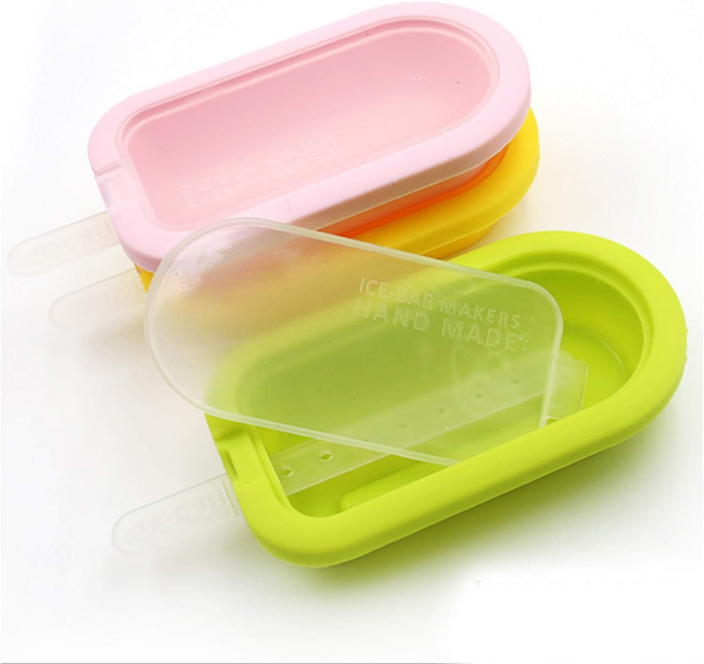 Bettli 4 Unit Stackable Ice Lollipop Mold Silicone DIY Hand