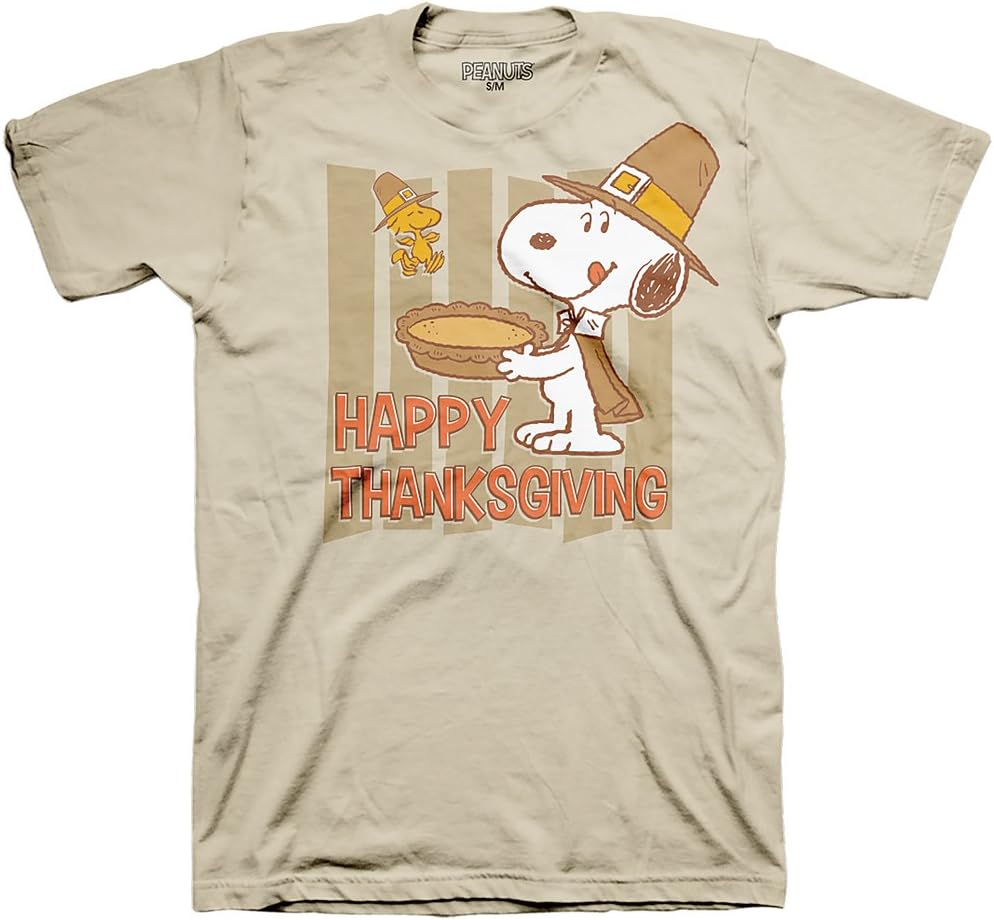 Snoopy Woodstock Happy Thanksgiving T-Shirt, Pumpkin Pie Gift