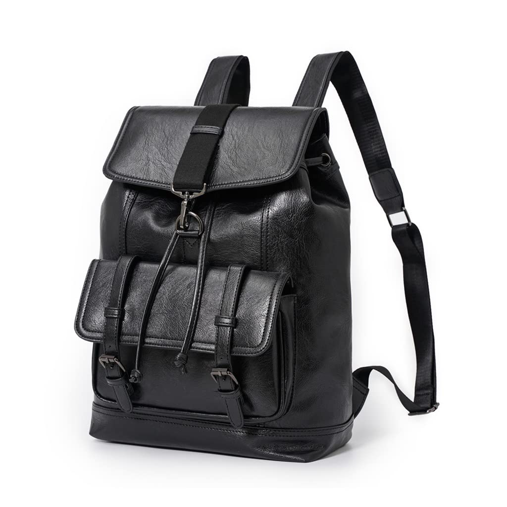 Amazon.co.jp: 男性用 puレザーバックパック、14インチラップトップ