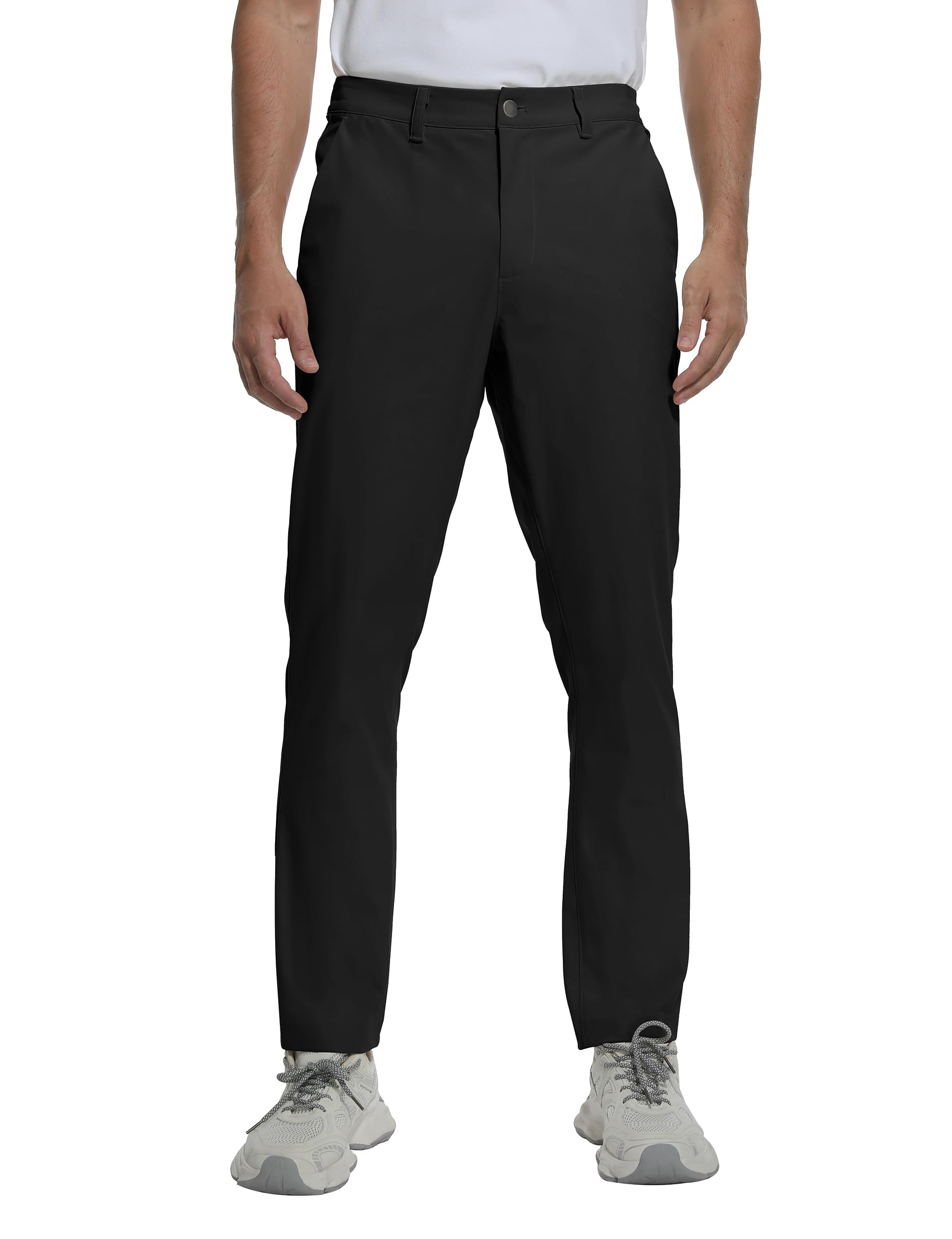 Pantalones de Golf para Hombre elásticos y Ligeros con Bolsillos versátiles para Trabajo Ocio y Uso Diario
