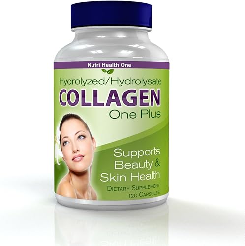 Suplementos de colágeno hidrolizado One Plus - 120 unidades con 750 mg por cápsulas - Colágeno hidrolizado para una mejor absorción corporal - Más