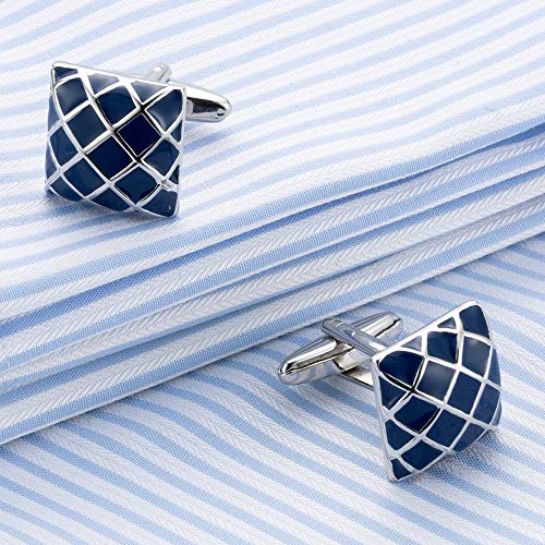 Image of S&W Wedding Cufflinks for Men Cuffs with Gift Box Business for Tuxedo Shirt