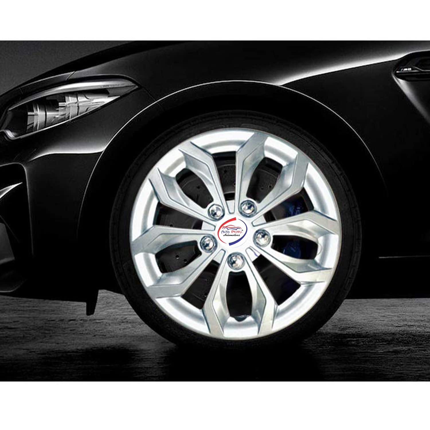 Auto Pearl Car Full Silver Wheel Cover Caps 13 Inches Press Type Fitting for - Alto K10 New - Image 5 thumbnail