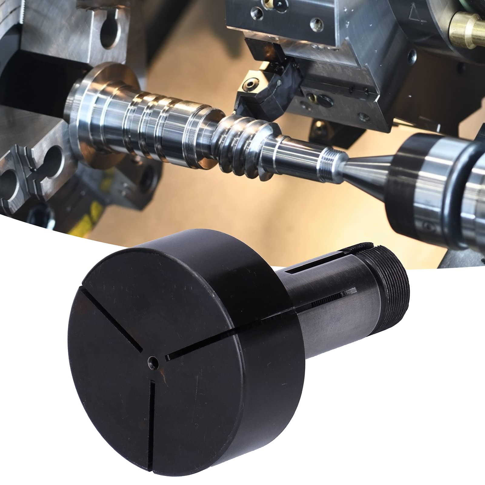 Outil de Chuck Collet, Support de Poulet en Métal Collet 5C, Structure Robuste, 40cr, Coupeurs de Serrage sur le, pour la Machine à, Collets (Diamètre de la tête 2") (Diamètre de la tête 3")