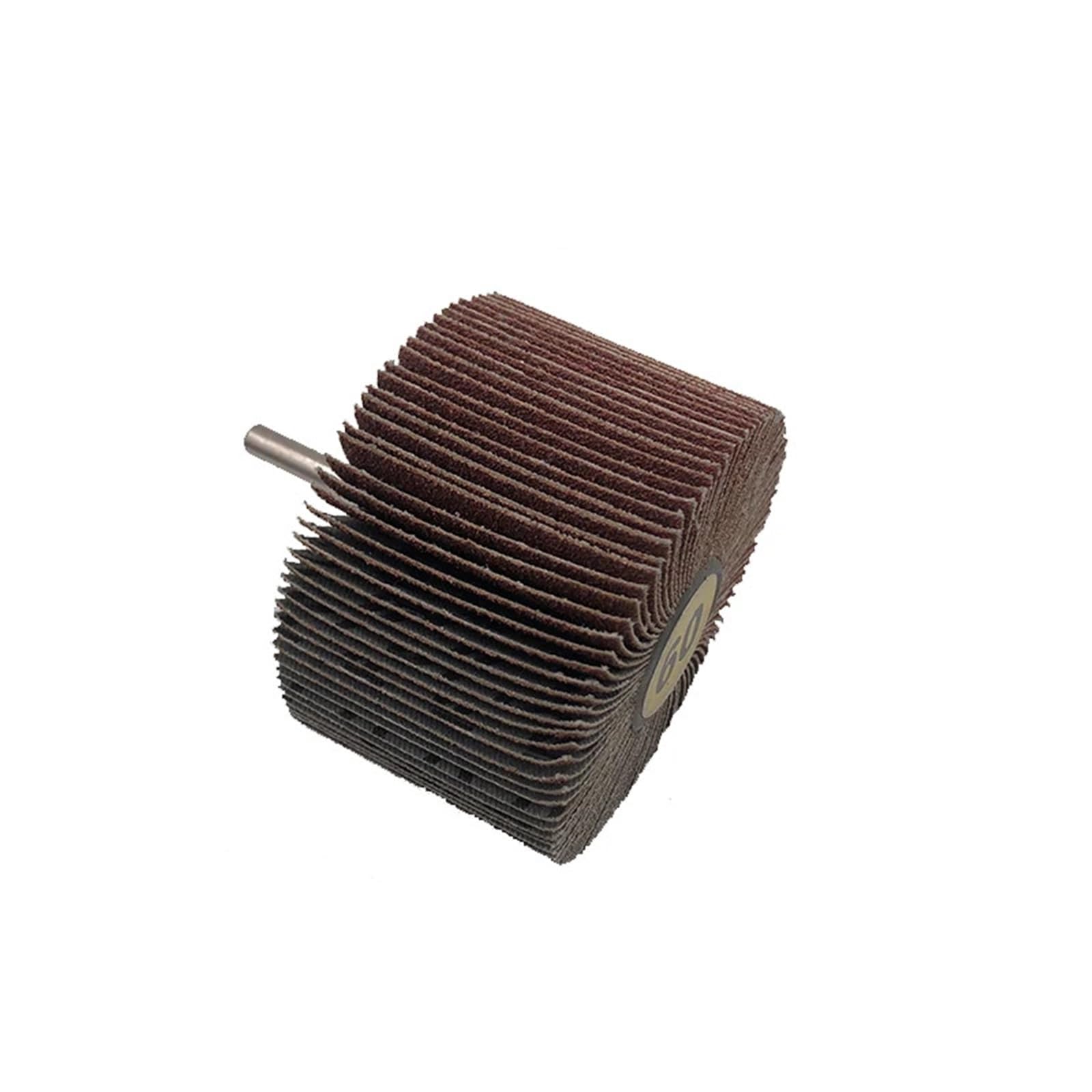 Ruota Lamellare Set di ruote lamellari da 10 pezzi con gambo da 1/4". | Materiale abrasivo da 20-80 * 25 mm for la fabbricazione di metalli(50x25x6mm,120 GRIT_10PCS)