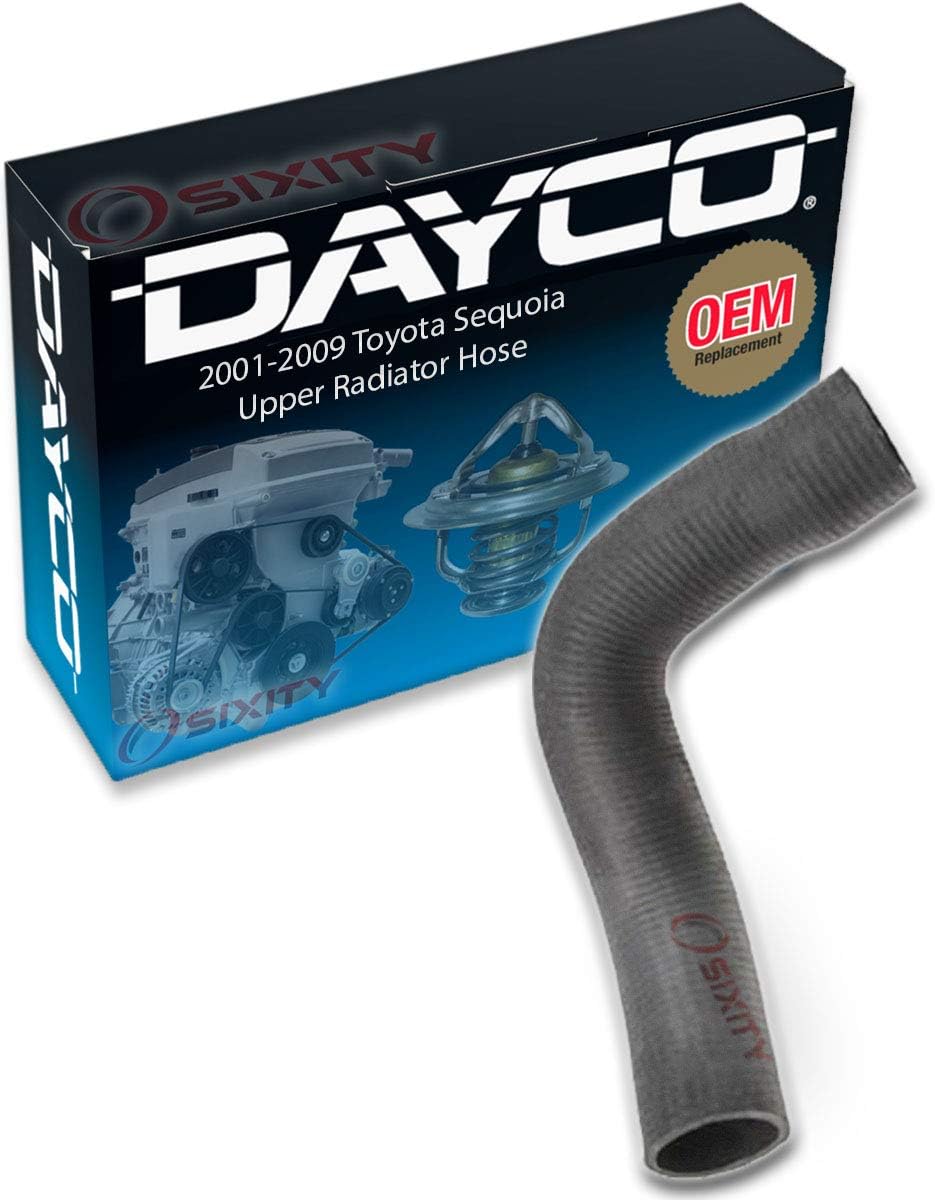 Dayco Upper Radiator Coolant Hose compatible with Toyota Sequoia 4.7L V8 2001-2009