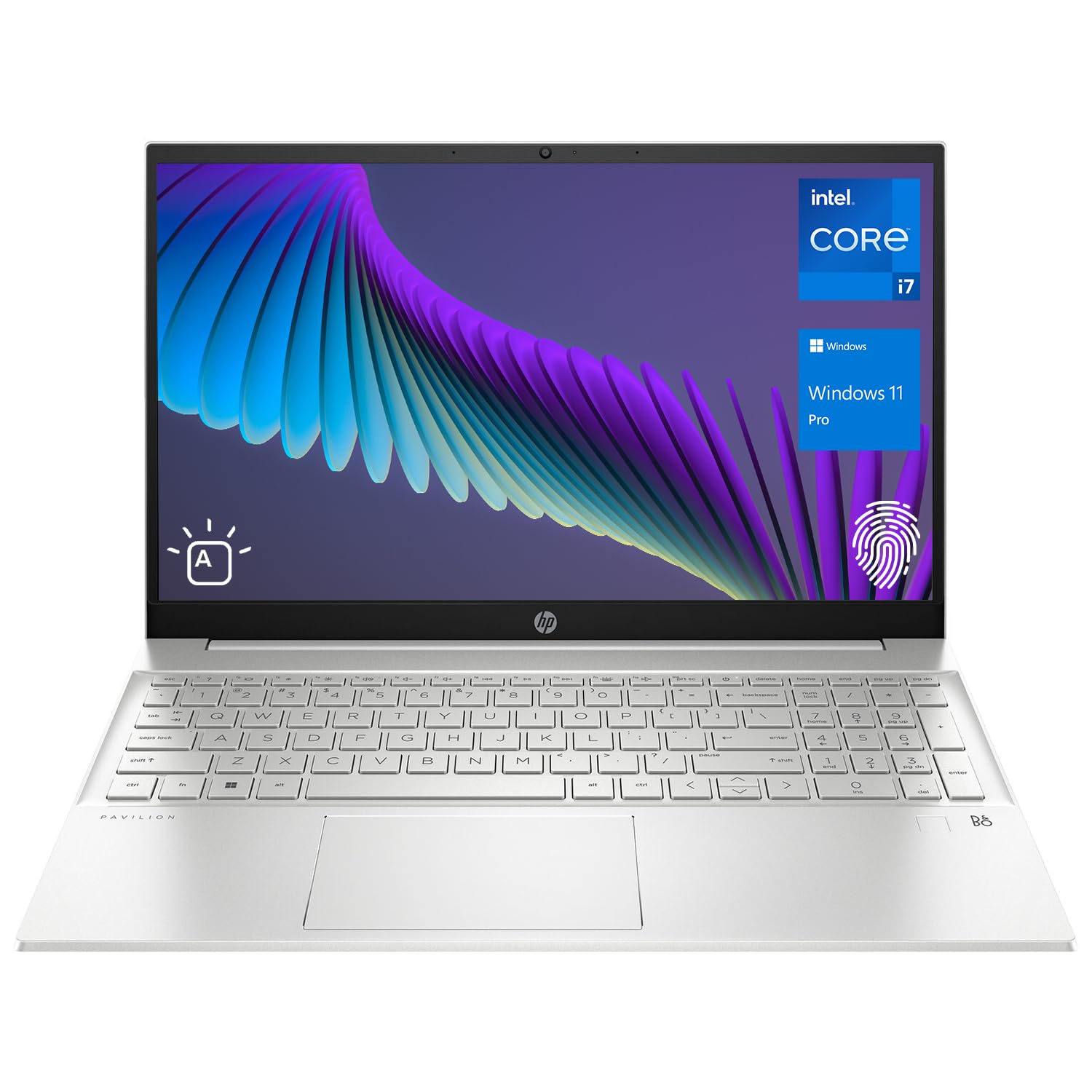 HPPavilion 15.6'' FHD Display 15t Business Laptop, Intel Core i7-1355U, 64GB RAM, 2TB PCIe SSD, Webcam, Backlit Keyboard, Fingerprint Reader, HDMI, Wi-Fi 6, Windows 11 Pro(Upgraded)