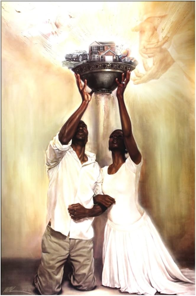 Give It All to God by WAK Kevin A. Williams 24x36 Black Art Print Poster African-American