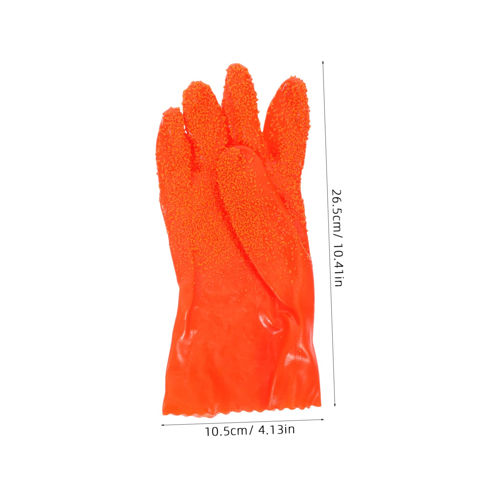 Gadpiparty 6 Pares de Guantes de Goma Resistentes Abrasión Agua para Limpieza de Desagües Domésticos y Comerciales, Seguridad Mejorada para Fontaneros