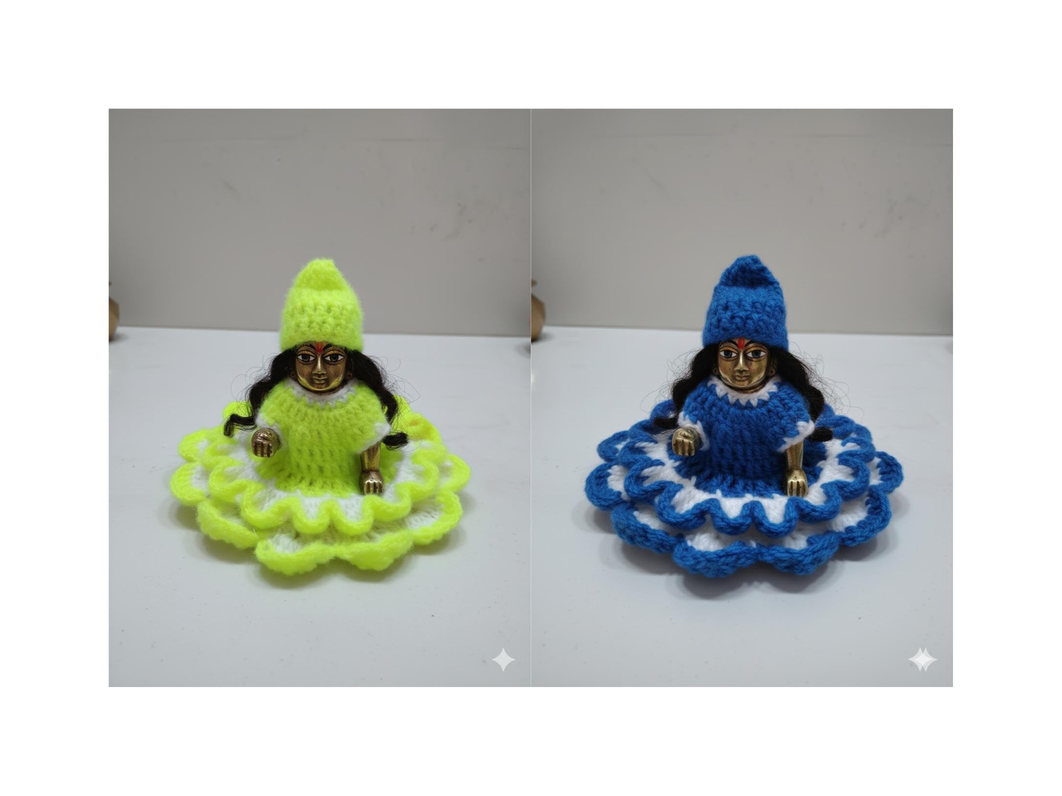 sachin and babi light blue dress Elegant Velvet Pearl Winter Poshak for Laddu Gopal Ji SP-H08  Shriposhak.in