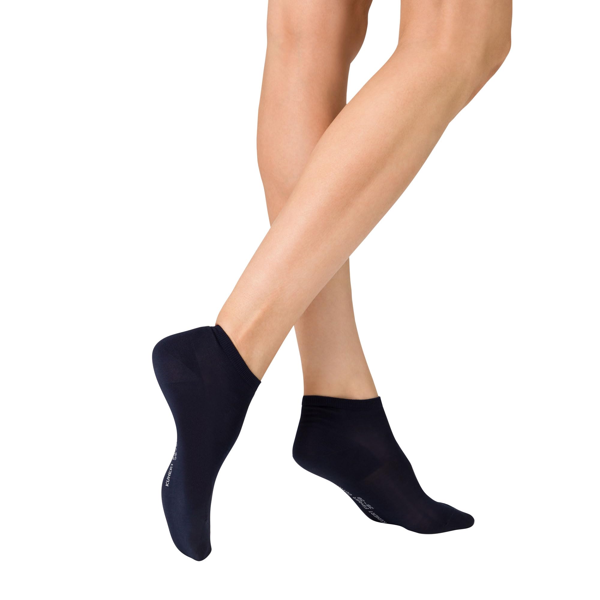 KUNERT Women's FINEST COTTON SSOD Women's knit sneaker sock, marine,