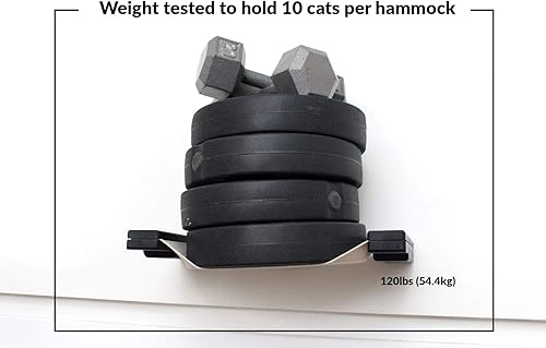 Miniatura 10 de CatastrophiCreations Tumbona de pared para gato para colgar y jugar muebles de gato