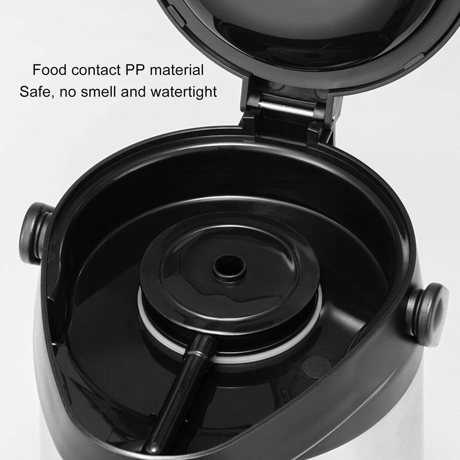 Dispensador de café aislado de, dispensador de bebidas térmicas de acero inoxidable, dispensador de bebidas calientes aisladas con bomba para agua fría caliente (1.6l)