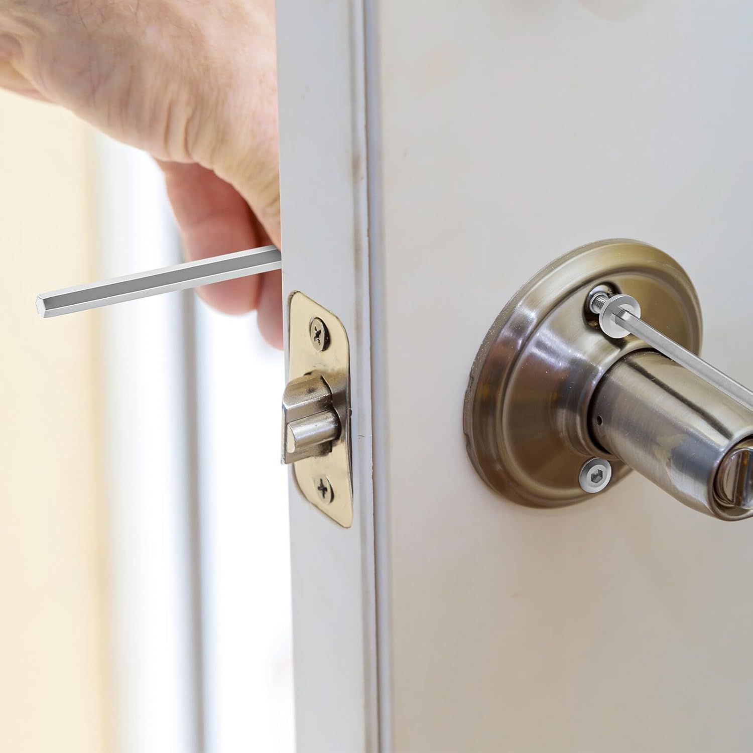 M6 Connecting Screws (30 x Furniture Screws, 30 x Sleeve Screws), Stainless Steel A2 V2A Cabinet Connector, Furniture Connector, Cabinet Connector for Connecting Furniture, Cabinets, Wooden