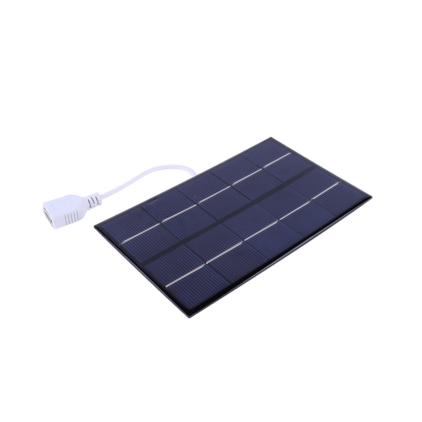 Cargador solar de teléfono móvil para camping panel portátil de 5W impermeable para baterías 7