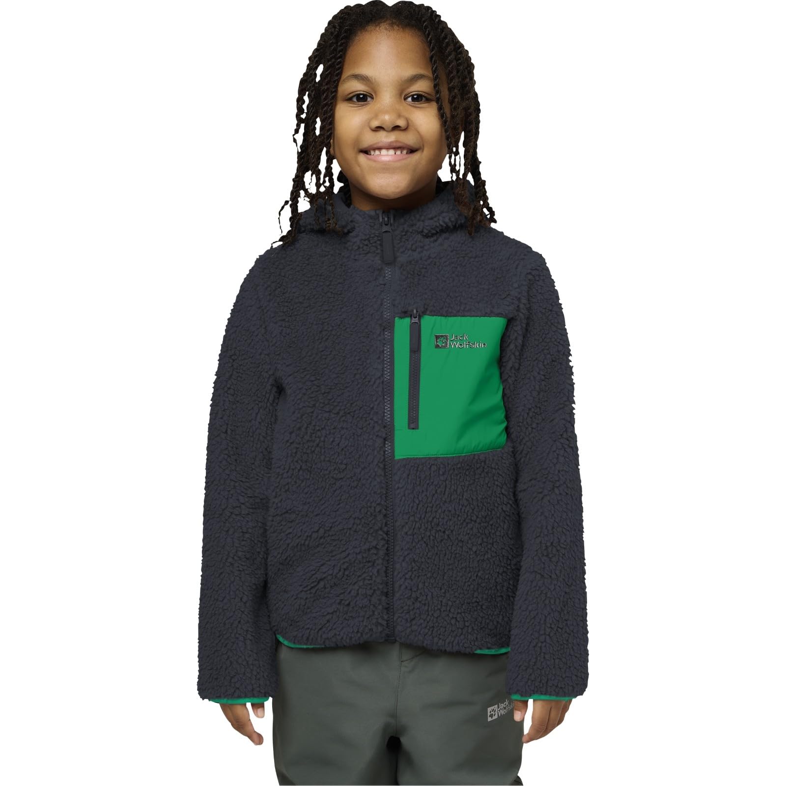 Jack Wolfskin Jungen Ice Curl Hood Jacket K Jacket (1er Pack)