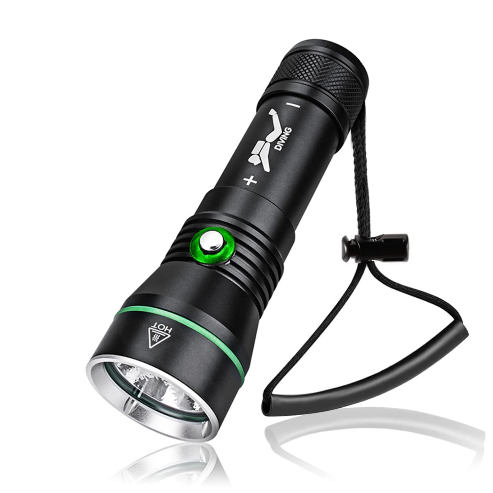 WINDFIRE Torcia Subacquea 8000 Lumen Impermeabile 3 Modalità Luce Subacquea Snorkeling