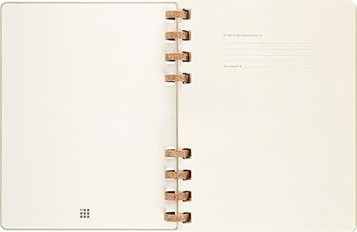 Miniatura 3 de Moleskine Agenda académica en espiral 2024, 12M, extragrande, kiwi aplastante, tapa dura (7.5 x 10)