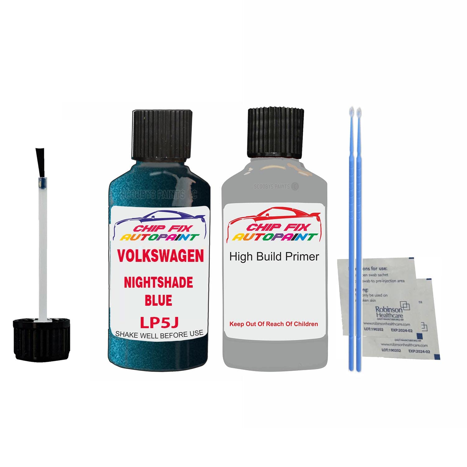 Scoobys Paints Back In The Mix Nightshade Blue Lp5j Compatible With Volkswagen Golf Car Touch Up Paint