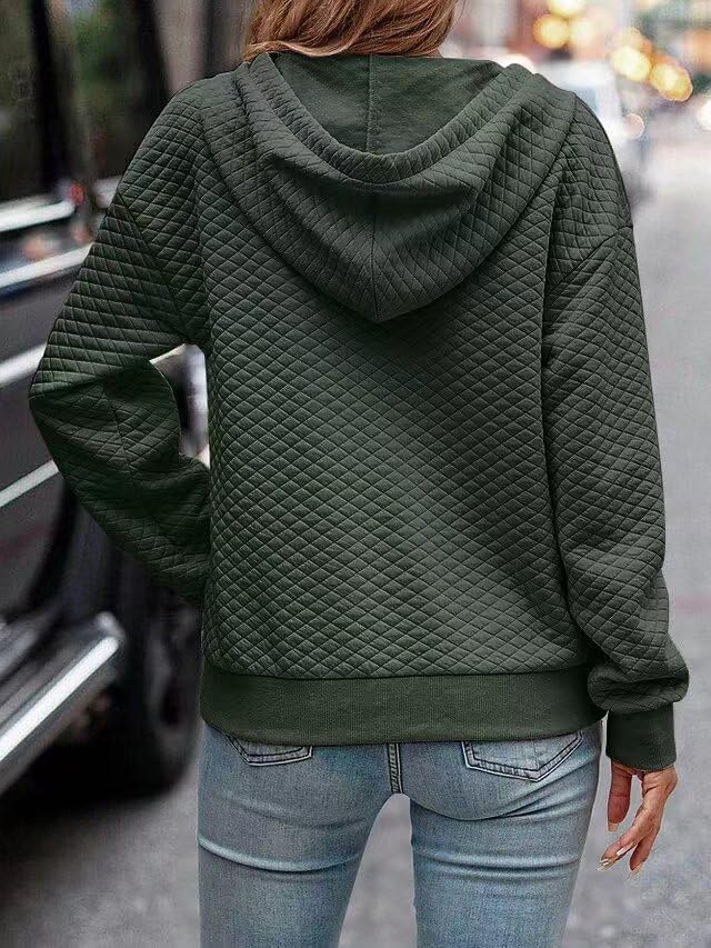 VIMPUNEC Women's Fall Casual Hoodies Trendy Long Sleeve Sweatshirt Hooded Pullover Tops with Pocket - Image 2