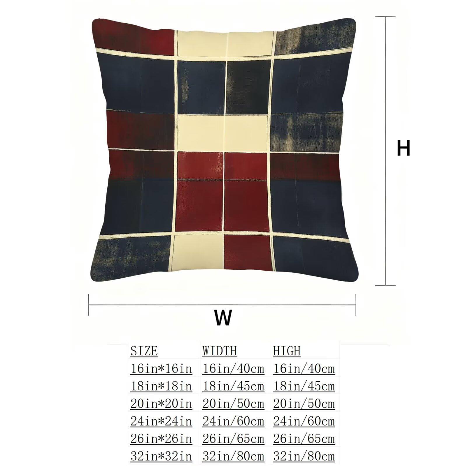 Rosso Federe Cuscini Divan 60x60 Blu Federe Cuscino Letto Super Morbido Copricuscino Letto Set di 4 Cuscini Divano Decorazioni Autunnali Copricuscini Arredamento Casa, Sedia Soggiorno Giardino E - 313