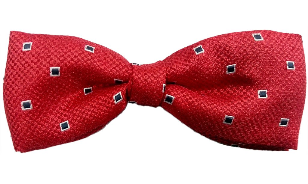 blacksmith Red Polka Jacquard Bow Tie Tie for Men Bowtie-picture-33