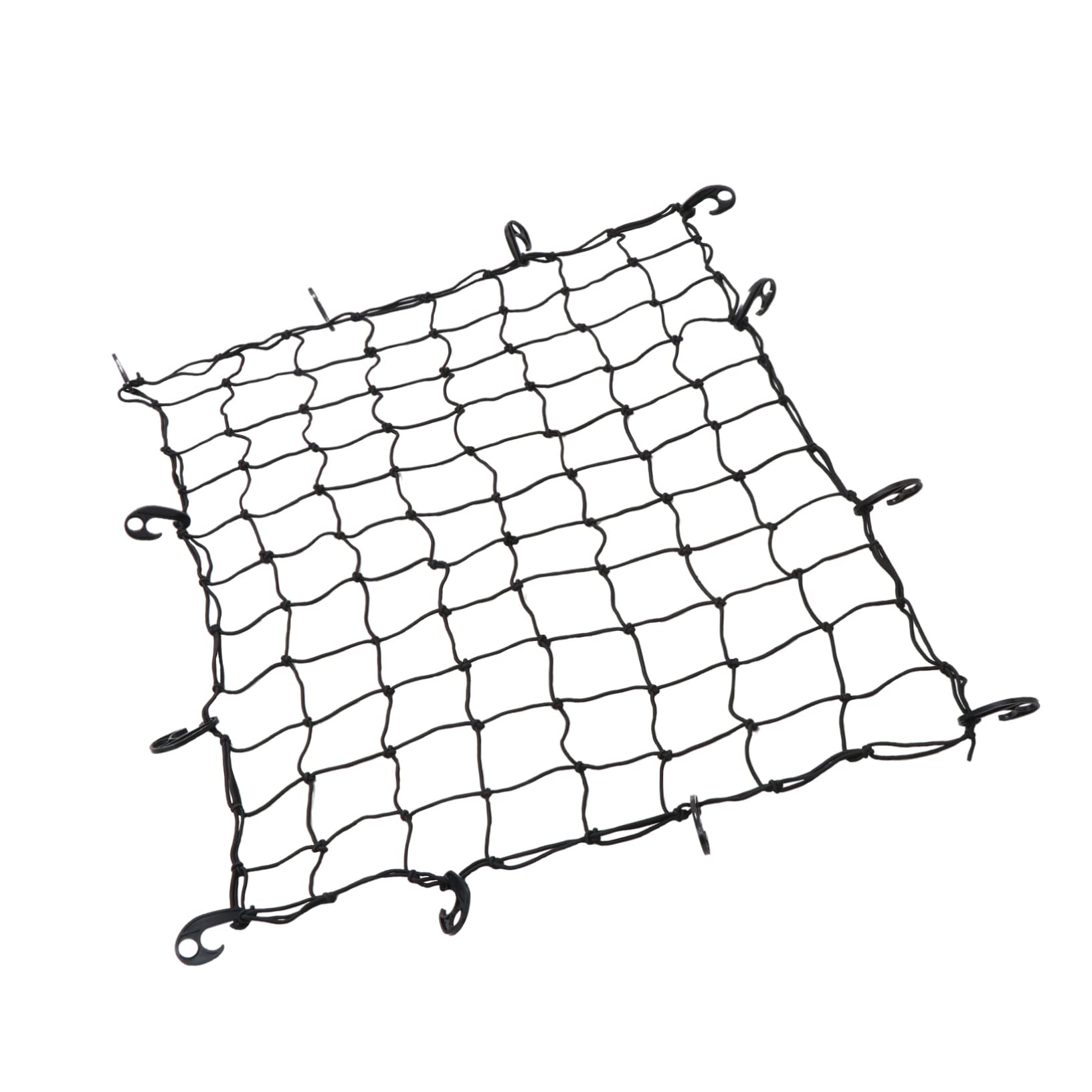 TOPBATHY 120x90 Cm Filet Élastique en Latex pour Bagages Voiture Compatible Pick-up Et Camping-Car Crochets Polyvalents pour Sécuriser Chargement Extérieur Transport Routier