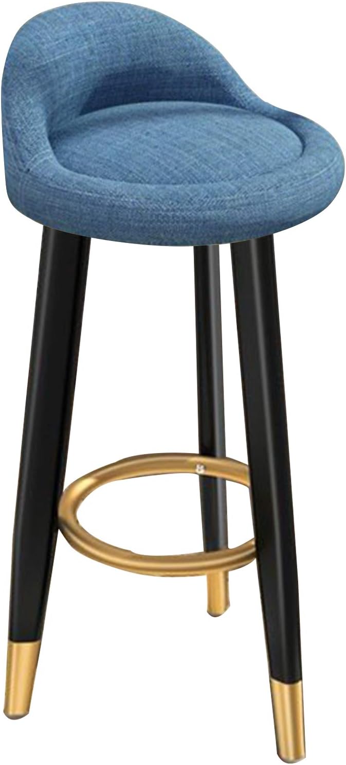 Bar Stool,Stainless Steel Stool Legs,Light Luxury Modern Minimalist Backrest Stool Front Desk Chair,Load 120kg,Multiple Models are Available