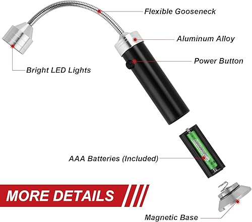 Miniatura 7 de Luz para parrilla, accesorios para parrilla, rellenos de calcetines de Navidad para hombres, papá, novio, luz LED para barbacoa con base magnética y