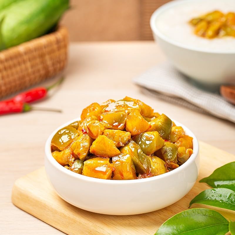 Chinese snacks, pickles, Pickled vegetables, pickles 饭扫光 榨菜 鲜嫩榨菜芯 鲜脆豇豆 下饭菜 香辣酱菜 开味腌菜 咸菜 (鲜嫩榨菜芯352g)