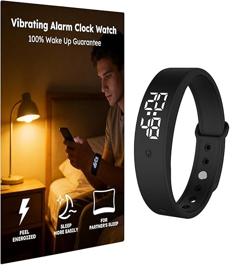 Vibrating Alarm Clock Wristband: Discreet Wake Up Solution for Heavy Sleepers