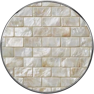 Pearl Tiles Mosaic Fridge Magnets DIY Art Round Magnetic Refrigerator Sticker for Home Kitchen Car Garage Decor