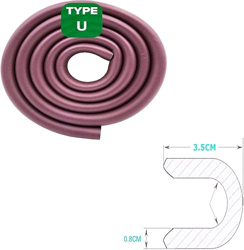 Miniatura 2 de Cojín seguro para bordes y esquinas a prueba de bebés, 13 pies, protectores de mesa y parachoques gruesos de seguridad para niños. Esquinas