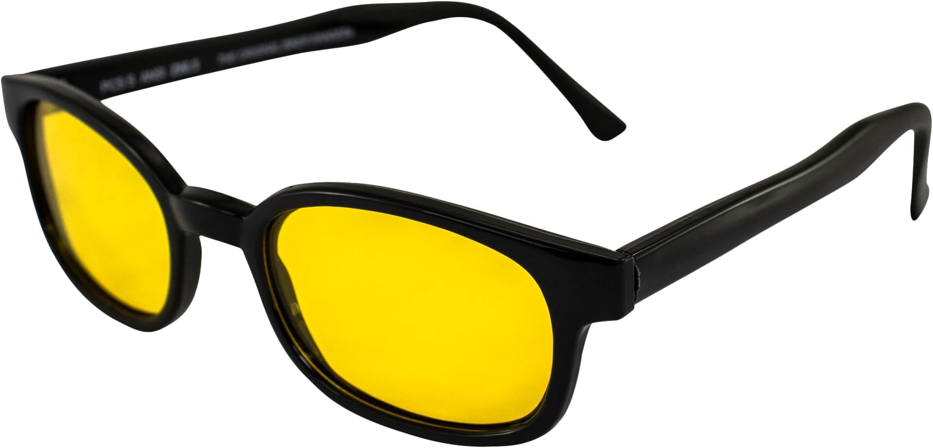 KD's Unisex-Adult Biker sunglasses Black/Yellow One Size
