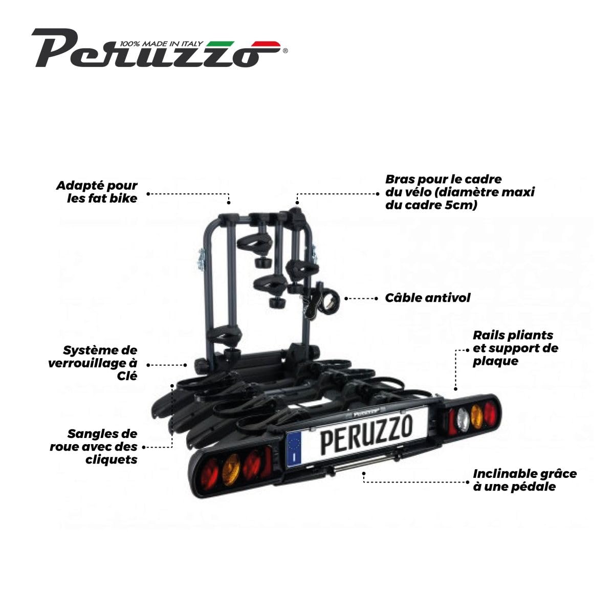 Peruzzo - Portabici A La Bola Pure Instinct 4 Bicis