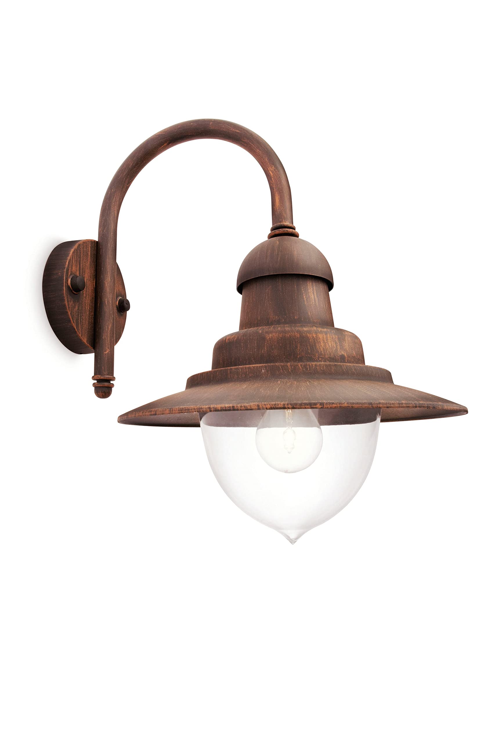 Philips Hue Raindrop Wandlampe Außen (Kupfer) - Außenleuchte - E27 - Warmweißes Licht - Hue White Filament