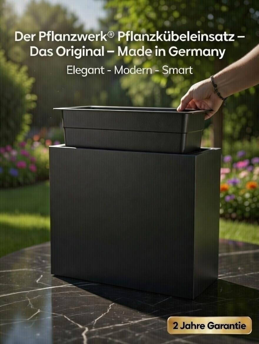 Pflanzwerk® Jardinière Les planteurs utilisent Une Insertion en Plastique pour Tous Les Divider 92x80x30cm *résistant au Gel * Protection UV * * Produits de qualité*