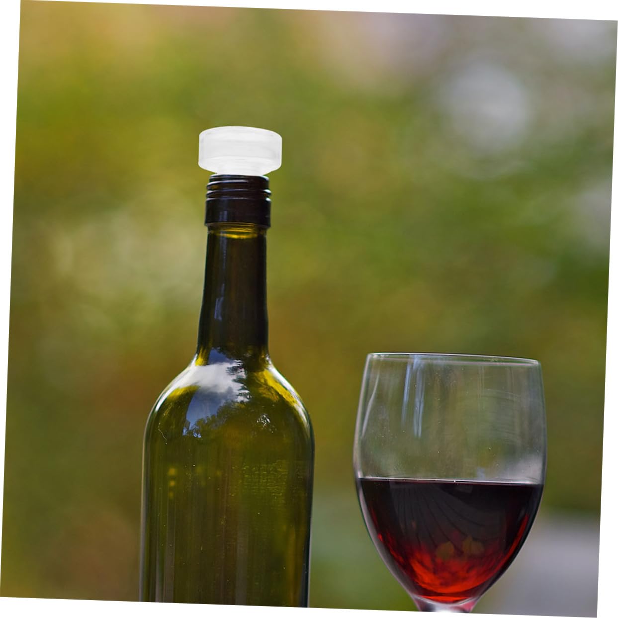 12 piezas Tapón de Vino T-shaped de Vidrio y Flexible Unidades Reutilizables para Sellado Hermético Botellas Conserva Hogar Bar y Restaurante