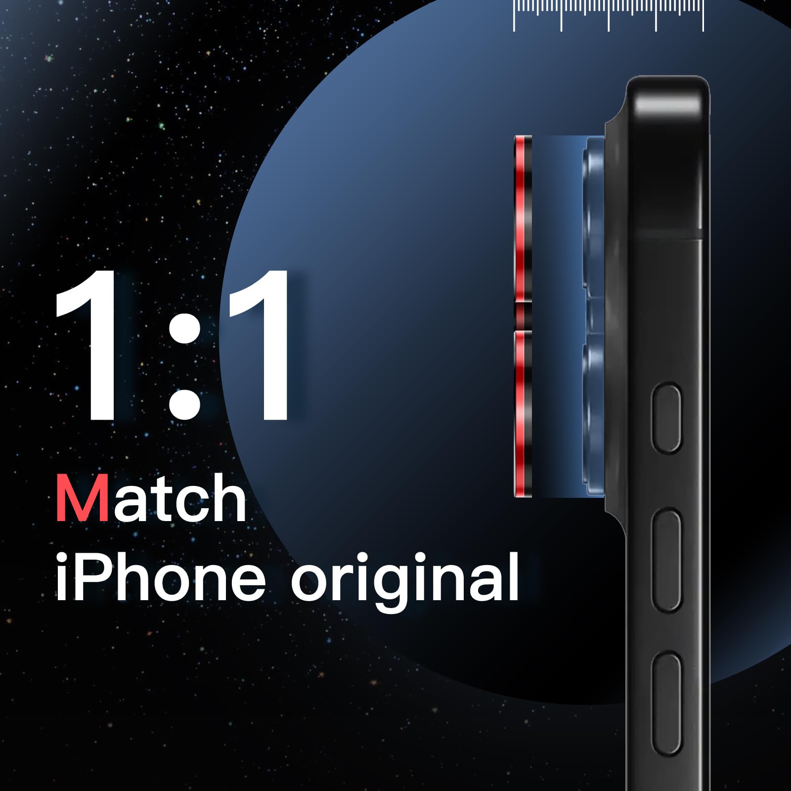 JETech Camera Lens Protector For IPhone 16 Pro 6.3 Inch And