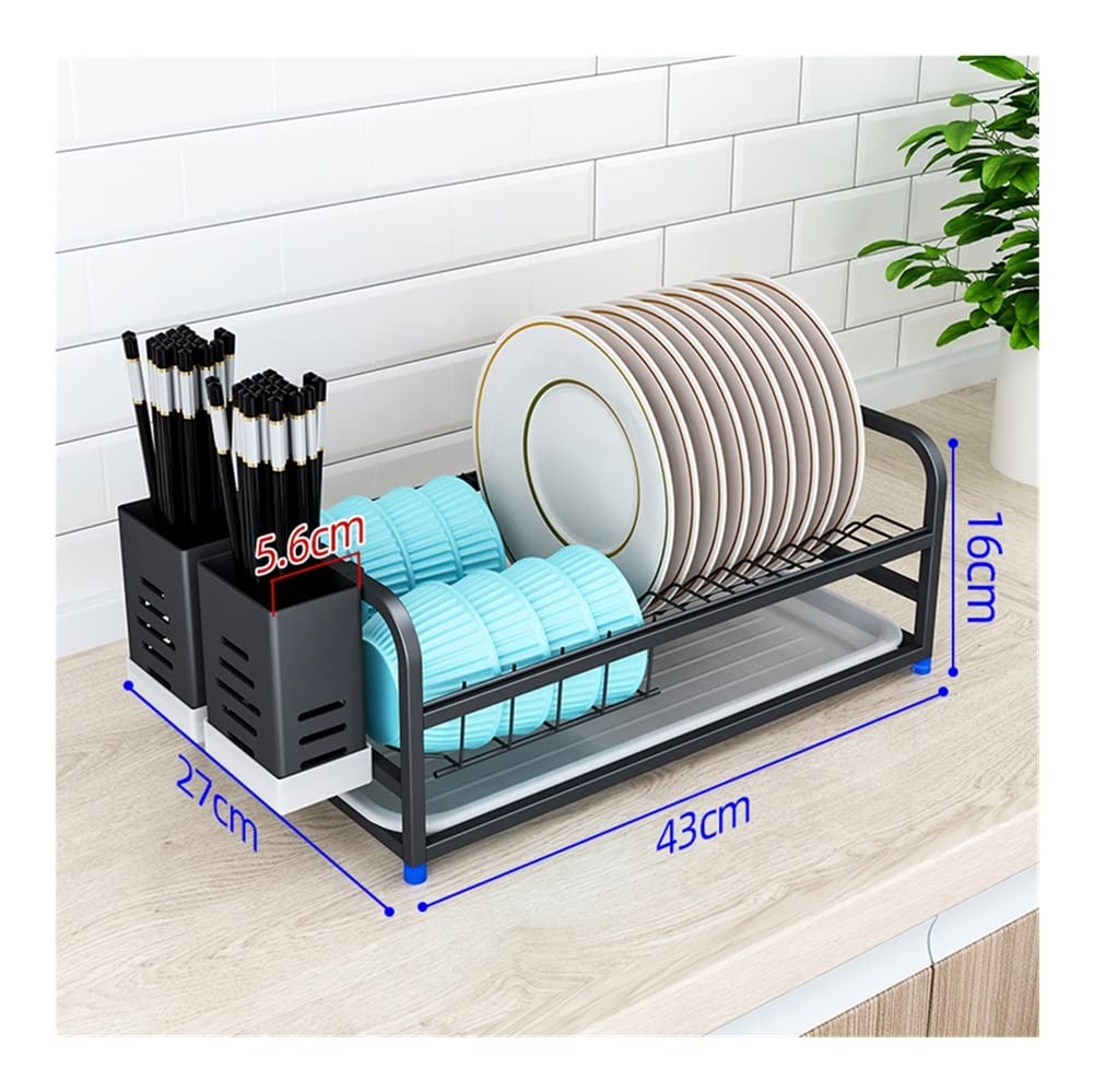 Escurridor de Platos Rejilla para secar Platos, Rejilla para secar Platos de Cocina de Acero Inoxidable 304 para Platos y Cuencos Organizador de vajilla con escurridor Contenedor de vajilla