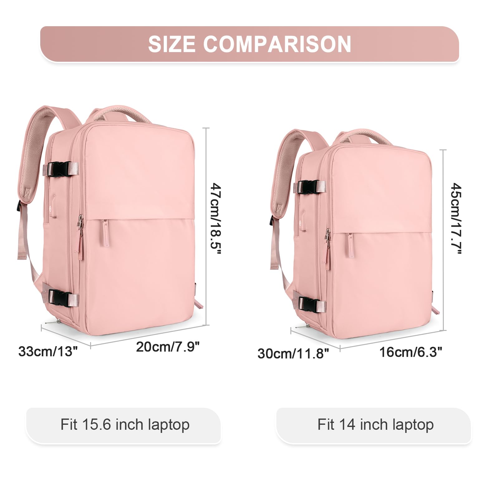 Zaino Bagaglio a Mano Ryanair 40x20x25 Zaino Aereo Borse da Cabina per Easyjet 45x36x20 Zaino da Viaggio donna con porta ricarica USB, Borsa da Viaggio aereo Zaino Computer Impermeabile Casual Daypack
