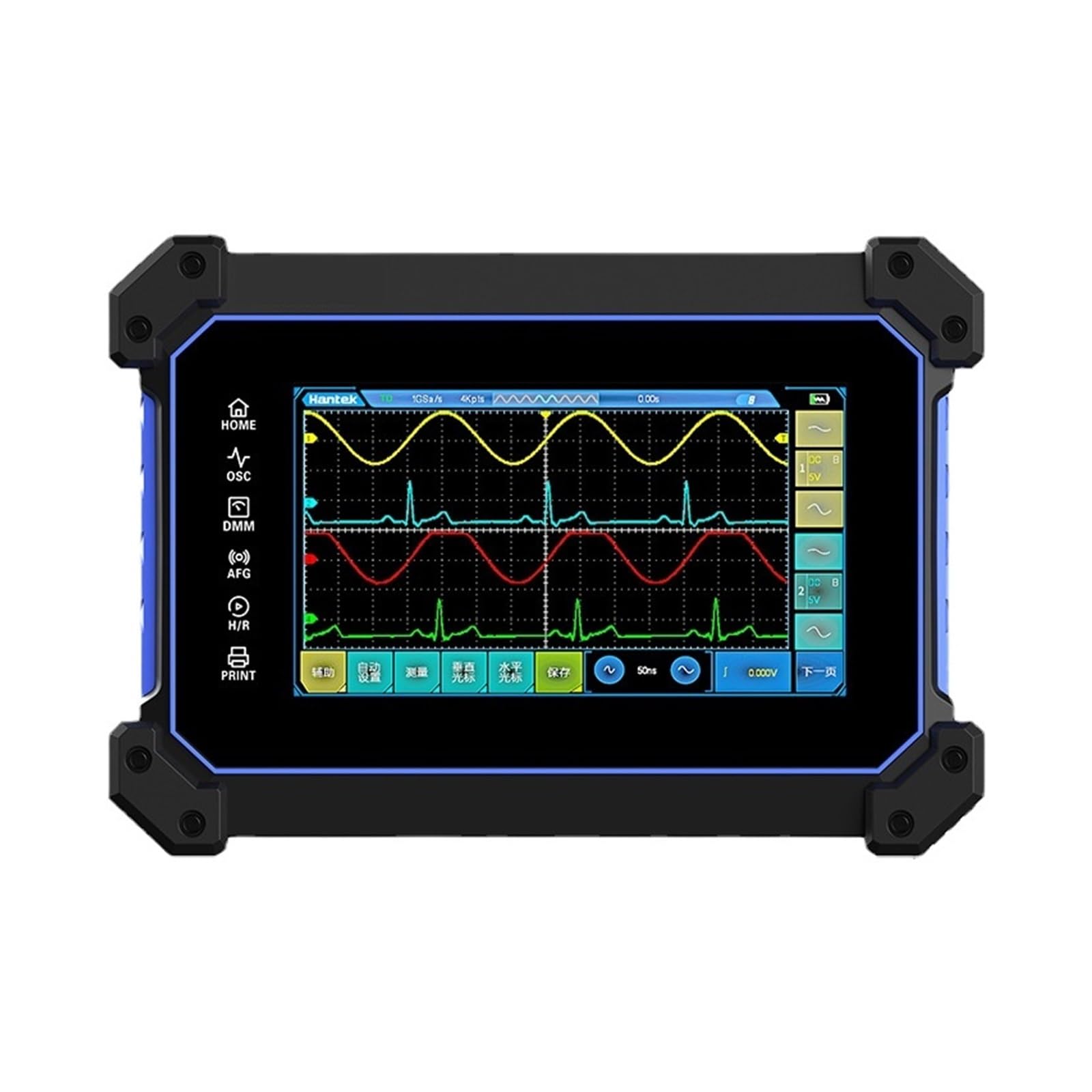 Oscyloskop, Wielofunkcyjny tablet z pełnym ekranem dotykowym oscyloskop cyfrowy TO1112 TO1112C TO1112D 8M przechowywanie 110MHz ultra-cienki kadłub(TO1112D)